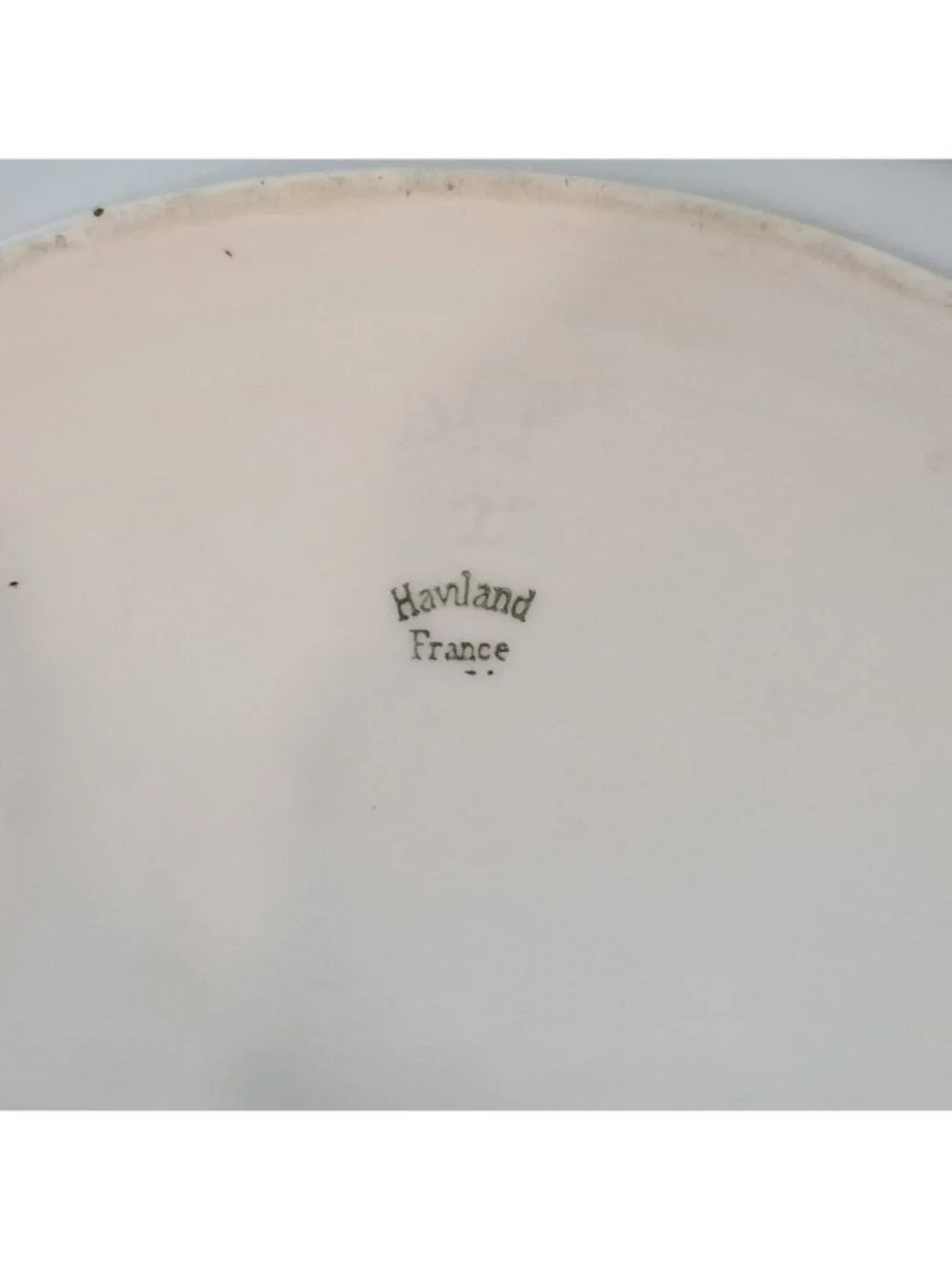 Antique Haviland Limoges White Porcelain Oval Covered Vegetable Serving Bowl